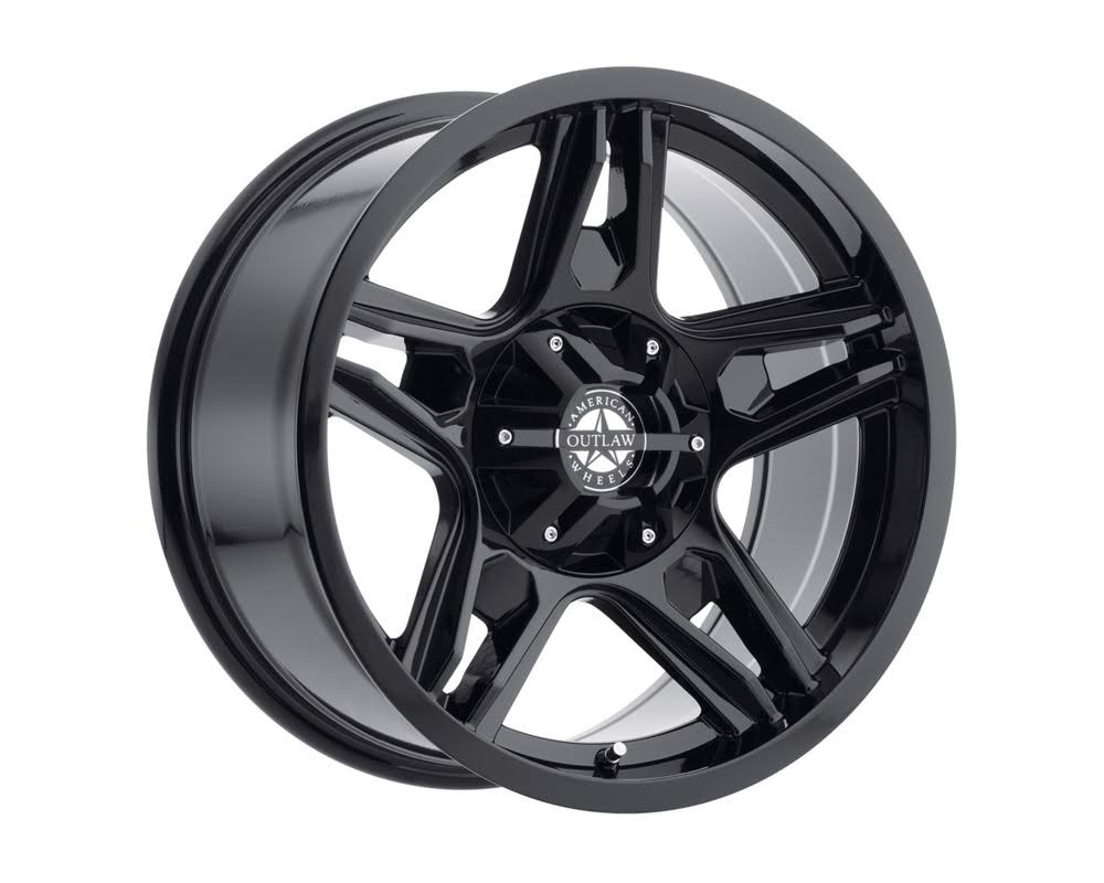 American Outlaw Wheels 124-2983GB Lonestar Full Painted Gloss Black Wheel 20×9 6×139.7 10mm