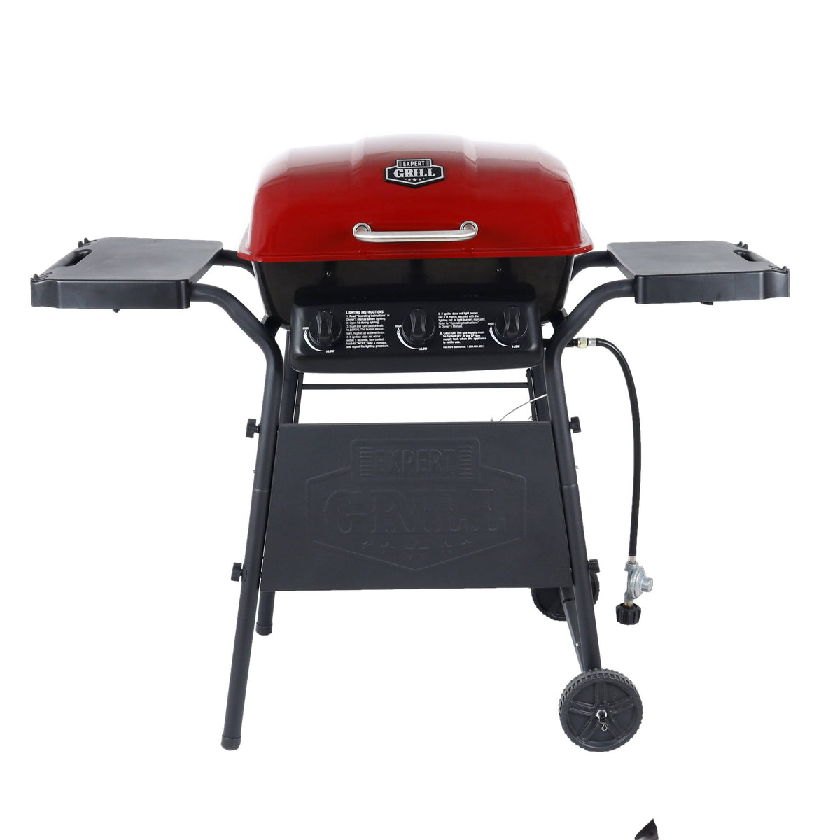 Expert Grill 3 Burner 27,000 BTU GAS Grill, Red, GBC2016WRS