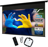 Elite Screens 150 Spectrum Electric Motorized Projector Screen Diag 16:9, 4K/8K Ready Drop Down