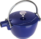 Staub Cast Iron 1-qt Round Tea Kettle – Basil, Made in France