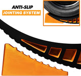 CARMTEK Camper Leveler Premium Kit – Curved RV Levelers with Camper Wheel Chocks, Rubber Mats and Carry Bag | Faster Camper Leveling Than RV Leveling Blocks