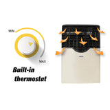 Martin Direct Vent Propane Wall Heater Furnace Built-in Thermostat 8,000 BTU