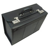 Amerileather Black Leather Pilot Case