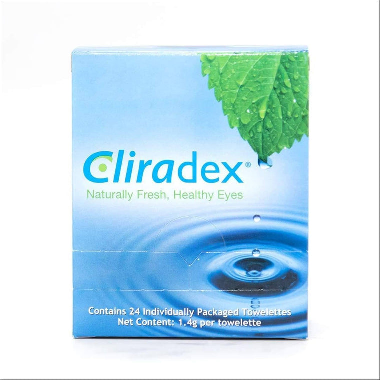 Cliradex Eyelid, Eyelash, and Facial Cleansing Towelettes – 24 count