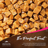 Oregon Farm Fresh Snacks Salted Caramel Gourmet Candy – Oregon Made Caramel Candy with Sea Salt and Vanilla – Gluten Free Delicious Chewy Sea Salt Caramels – Soft Caramels Individually Wrapped (16 oz)