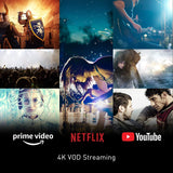 Panasonic Streaming 4K Blu Ray Player with Dolby Vision and HDR10+ Ultra HD Premium Video Playback, Hi-Res Audio, Voice Assist – DP-UB820-K (Black)