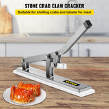 VEVOR Stone Crab Cracker with 2 Seafood Picks, Aluminum & Stainless Steel Construction Shellfish Shucker, Seafood Tools Set for Lobster and Crab Legs Pack of 2