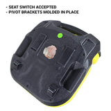 E-AUC11188 Deluxe Yellow Seat for John Deere Lawn Tractors X360, X340, X324, X320, X300R, X304, X300, X305R, X310, X330, X350, X350R, X354, X384, X380, X370, X394, X390, X580, X570+