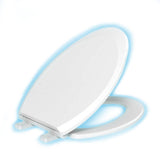 Night Glow Soft Elongated Closed Front Toilet Seat Blue – evekare