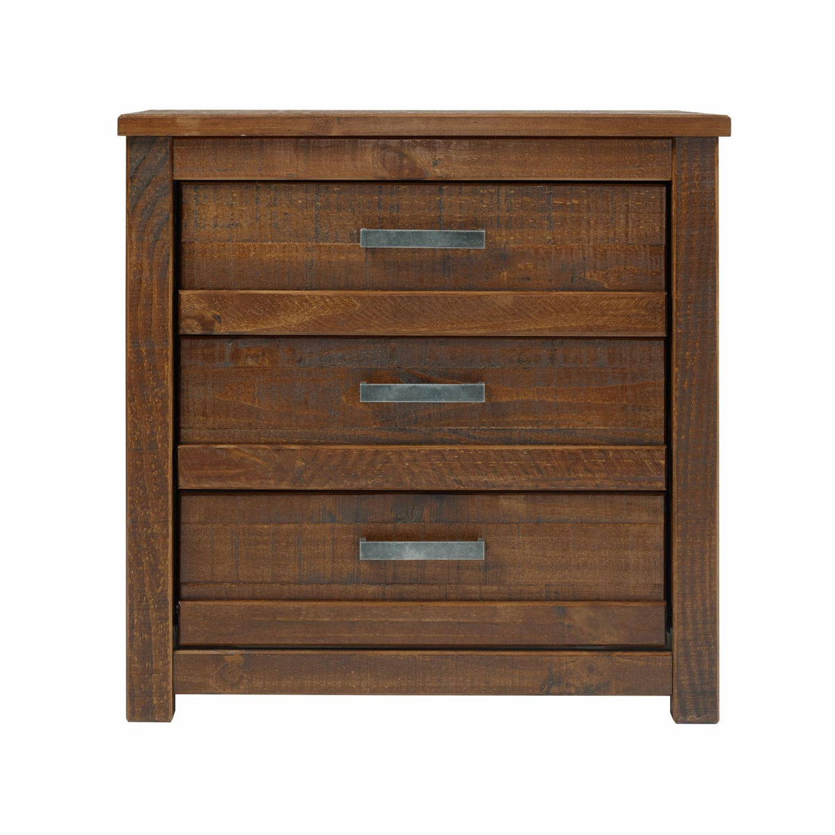 Camaflexi Carmel 3 Drawer Nightstand, Antique Walnut