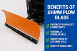 UHMW Snow Plow Poly Cutting Edge Industrial Strength 3/4 X Thick X 4 Wide Driveway Safe plow Blade, Poly plow Cutting Edge, Snow Blower Edge, ATV Snow plow Blade (60 Long)