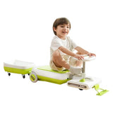 12V Electric Ride-On Car for Kids with Cleaning Fun | Go Kart | 3 in 1 Kids Electric Vehicle | Detachable Cleaner & LED Lights,Safe Toy for Ages 3-8, Indoor/Outdoor Use Safe & Educational Gift (Green)