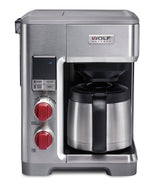 Wolf Gourmet – 10-Cup Coffee Maker with Water Filtration – Stainless Steel/Red Knob