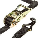 Rage Powersports 2-Pack of ATV or UTV Wheel Anchor Bonnet Ratcheting Tie-Down Straps