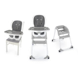 Ingenuity SmartClean Trio Elite 3-in-1 Convertible High Chair, Toddler Chair, and Booster Seat, For Ages 6 Months and Up, Unisex – Slate