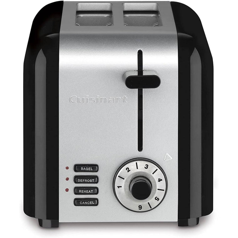 Cuisinart Stainless Steel Black 2-Slice Toaster