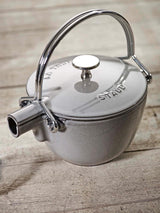 Staub Cast Iron 1-qt Round Tea Kettle – Basil, Made in France