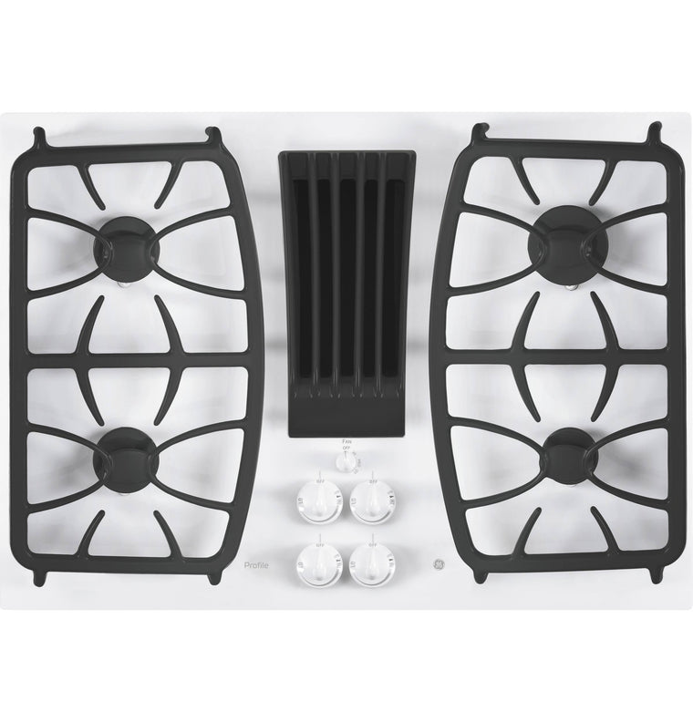 GE Profile PGP9830TJWW 30 Built-in Downdraft GAS Cooktop White
