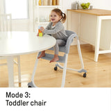 Ingenuity SmartClean Trio Elite 3-in-1 Convertible High Chair, Toddler Chair, and Booster Seat, For Ages 6 Months and Up, Unisex – Slate