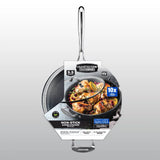 Granitestone Jumbo Cooker with Lid, Nonstick Triple Coated Surface, Family Sized Open Skillet with Stainless Steel Stay Cool & Helper Handle, Oven and Dishwasher Safe