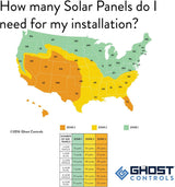 GC GHOST CONTROLS TSS1XP Heavy-Duty Solar Single Automatic Gate Opener Kit for Swing Gates Up to 20 Feet (ft.)