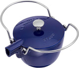 Staub Cast Iron 1-qt Round Tea Kettle – Basil, Made in France
