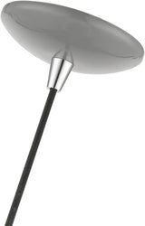 Livex Lighting Piedmont – 1 Light Globe Pendant in Industrial Style-15 Inches Tall and 10 Inches Wide-Shiny Light Gray/Polished Chrome