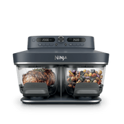 Ninja Crispi® DualZone™ Dual Basket Glass Air Fryer in Cyberspace