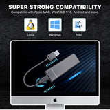 External Hard Drive Compatible for Mac, PC, Desktop, Laptop, Portable 2TB External Hard Drive, Ultra Slim Hard Drive, YSYDYPBB-05 (2TB, C-Black)