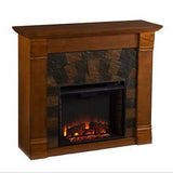 Jamestown 45.5 in. W Electric Fireplace in Salem Antique Oak