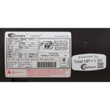 Century A.O. Smith 56J C-Face 1-1/2 HP Up-Rated Pool and Spa Pump Motor, 7.2/14.4A 115/230V B229SE