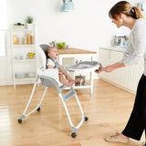 Ingenuity SmartClean Trio Elite 3-in-1 Convertible High Chair, Toddler Chair, and Booster Seat, For Ages 6 Months and Up, Unisex – Slate