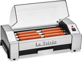 La Trevitt Hot Dog Roller- Sausage Grill Cooker Machine- 6 Hot Dog Capacity – Commercial and Household Hot Dog Machine for Family Use