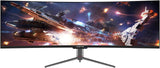 Sceptre Curved 49 inch (5120×1440) Dual QHD 32:9 Gaming Monitor up to 120Hz DisplayPort HDMI Build-in Speakers, Gunmetal Black 2021 (C505B-QSN168)