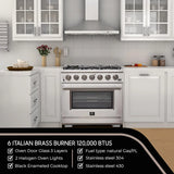 Capriasca – Titanium Professional 36 Freestanding Gas Range