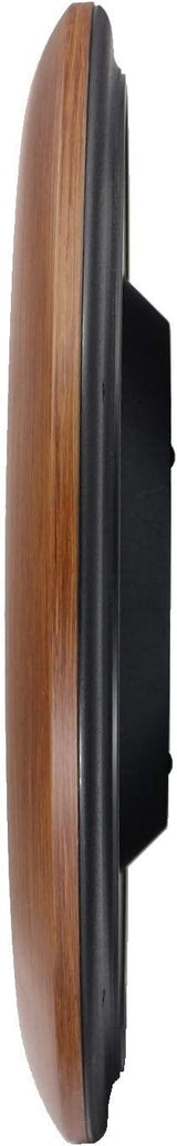 SEIKO 16 Roman Numeral Round Wood Finish Wall Clock