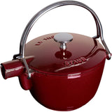 Staub Cast Iron 1-qt Round Tea Kettle – Basil, Made in France