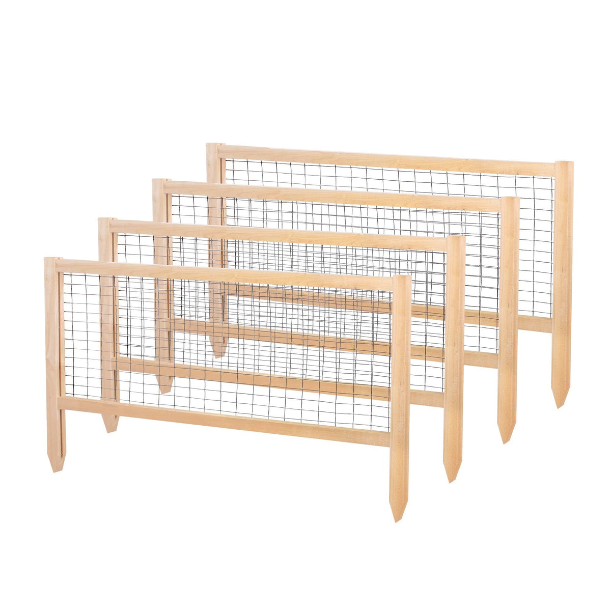 CritterGuard 23.5 in. Cedar Garden Fence (4-Pack)
