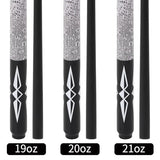 Fiberglass Graphite Composite Billiard Pool Cue Sticks 18oz 19oz 20oz 21oz 58inch