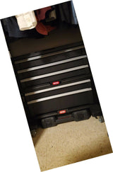 Keter 5 Drawer Modular Tool Storage, Plastic Resin Chest, Black
