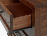 Camaflexi Carmel 3 Drawer Nightstand, Antique Walnut