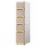 Narrow Bathroom Removable Medicine Cabinet Tall Corner Cabinet with Storage Drawers and Casters, Side Cabinet Crevice Shelf for Kitchen, Living Room, Laundry Room, Bedroom